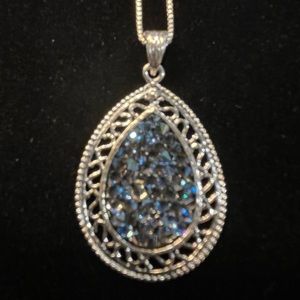 Sterling Silver and Swarovski Crystal Necklace. Gift box included!